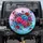 Fuchsia Red Royal Purple Roses Botanical Foliage - Floral Lover Gift Spare Tire Cover - 1