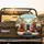 Chickens Driving Modern Suburban - Road Trip Gift for Chicken Lover Spare Tire Cover - 2