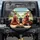 Chickens Driving Modern Suburban - Road Trip Gift for Chicken Lover Spare Tire Cover - 1