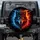 Split Wolf Head Crown Fiery Blue Red Energy - Wild Animal Lover Gift Spare Tire Cover - 1