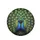 Realistic Peacocks Heart Silhouette Iridescent Eyes - Wildlife Lover Gift Spare Tire Cover - 4