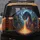 Fiery Purple Dragon Forest Houses - Fantasy Lover Adventure Gift Spare Tire Cover - 5