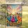 Cartoon Chickens Wildflowers Barn - Farmhouse Home Decor Gift for Chicken Lover Garden Flag - 5