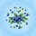 Blueberry Vine White Flower Cluster - Nature Lover Everyday Decor Gift Spare Tire Cover - 6