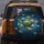 Large Lily Pad Cluster Swirling Water Cosmic Dust Glowing Specks - Home Decor Gift Spare Tire Cover - 5