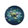 Large Lily Pad Cluster Swirling Water Cosmic Dust Glowing Specks - Home Decor Gift Spare Tire Cover - 4