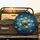 Large Lily Pad Cluster Swirling Water Cosmic Dust Glowing Specks - Home Decor Gift Spare Tire Cover - 2