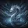 White Silver Oriental Dragon Emerging Dark Waters Night Sky - Fantasy Gift Spare Tire Cover - 6