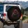 Black Viper Snake Coiled Fangs Red Tongue Smoke - Wildlife Lover Outdoor Adventure Gift Spare Tire Cover - 3