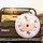 Glowing Peach Heart Happy Birthday Cherry Blossoms - Celebration Gift Spare Tire Cover - 2