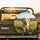 Fluffy Golden Retriever Puppy Running Sunlit Green Grass Landscape - Pet Lover Gift Spare Tire Cover - 2