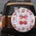 Red Cherries Tied Bow Pastel Checkerboard Home Decor Gift Spare Tire Cover - 5
