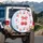 Red Cherries Tied Bow Pastel Checkerboard Home Decor Gift Spare Tire Cover - 3