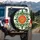 Poppy Flowers Intertwining Leaves - Home Decor Gift Spare Tire Cover - 3