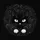 Black Cat Face White Eyes Paws - Cat Lover Gift Spare Tire Cover - 6