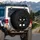 Black Cat Face White Eyes Paws - Cat Lover Gift Spare Tire Cover - 3