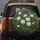 White Lotus Flowers Green Lily Pads - Zen Garden Decor Gift for Yoga Lover Spare Tire Cover - 5