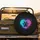 Heart Paw Print Glowing Particles - Pet Lover Everyday Auto Accessory Spare Tire Cover - 2