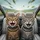 Brown Grey Tabby Cats Car Interior Drive - Cat Lover Auto Accessory Spare Tire Cover - 6