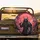 Demonic Samurai Warrior Hannya Mask Blood Moon - Dark Fantasy Lover Gift Spare Tire Cover - 2