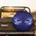 Blue Purple Anime Eyes Cosmic Starry Night - Home Decor Gift for Anime Lover Spare Tire Cover - 2
