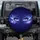 Blue Purple Anime Eyes Cosmic Starry Night - Home Decor Gift for Anime Lover Spare Tire Cover - 1