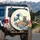 Raccoon Sushi Japanese Ocean Wave Fishing Boat - Foodie Wildlife Lover Gift Spare Tire Cover - 3