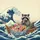 Raccoon Sushi Japanese Ocean Wave Fishing Boat - Foodie Wildlife Lover Gift Spare Tire Cover - 6