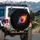 Basketball Fire Smoke Energy - Dynamic Sports Fan Gift Spare Tire Cover - 3