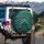 Two Majestic Peacocks Fanned Tail Feathers Distinct Eye-Spots - Wildlife Lover Gift Spare Tire Cover - 3