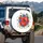 Red Poppies Monarch Butterflies Bumblebee Flowers - Wildlife Lover Gift Spare Tire Cover - 3