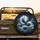 White Eastern Dragon Coiled Serpent - Ancient Mythology Lover Gift Spare Tire Cover - 2