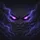 Purple Eyes Furrowed Brows Downturned Mouth Swirling Energy Tendrils - Fantasy Vehicle Accessory Spare Tire Cover - 6