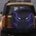 Purple Eyes Furrowed Brows Downturned Mouth Swirling Energy Tendrils - Fantasy Vehicle Accessory Spare Tire Cover - 5