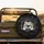 Curious Cat Peeking Torn Dark Void - Cat Lover Home Decor Gift Spare Tire Cover - 2