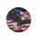 Majestic Soaring Bald Eagle Flowing American Flag - Independence Day Patriotic Gift Spare Tire Cover - 4