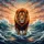 Majestic Lion Ocean Waves Sunset - Outdoor Adventure Wildlife Lover Gift Spare Tire Cover - 6