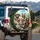 Raccoons Driving Steering Wheel Road Trip - Wildlife Traveler Lifestyle Gift Spare Tire Cover - 3