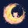 Cute Cat Smiling Moon Pink Clouds Stars - Celestial Lover Gift for Cat Lover Spare Tire Cover - 6