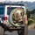 French Bulldogs Pilot Aviator Goggles Urban Landscape - Travel Essentials Dog Lover Gift Spare Tire Cover - 3