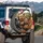 Yorkshire Terriers Driving Luxury Car Interior - Dog Lover Gift for Pet Owners Spare Tire Cover - 3