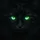Glowing Emerald Cat Eyes Black Feline Fur - Wildlife Lover Gift Spare Tire Cover - 6