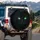 Glowing Emerald Cat Eyes Black Feline Fur - Wildlife Lover Gift Spare Tire Cover - 3