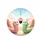 Pink Green Worm Characters Butterfly Floating Donut Dangling Bead Charm - Home Decor Gift Spare Tire Cover - 4