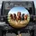 Galloping Wild Horses Grassland Landscape - Outdoor Adventure Decor Spare Tire Cover - 1