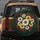 White Golden Gerbera Daisies Chrysanthemum Blossoms - Outdoor Decor Flower Lover Gift Spare Tire Cover - 5