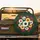 White Golden Gerbera Daisies Chrysanthemum Blossoms - Outdoor Decor Flower Lover Gift Spare Tire Cover - 2