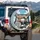 Brown Holstein Cows Driving Luxury Vehicle Interior Blue Sky - Cow Lover Gift Spare Tire Cover - 3