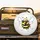 Smiling Cartoon Bee Sunglasses Honeycomb - Everyday Bee Lover Gift Spare Tire Cover - 2