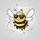 Smiling Cartoon Bee Sunglasses Honeycomb - Everyday Bee Lover Gift Spare Tire Cover - 6